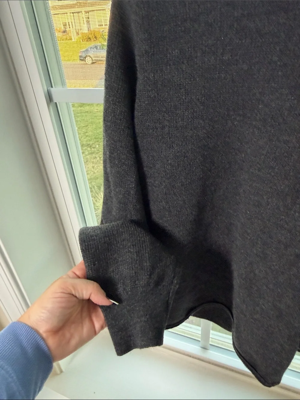 J. Crew Charcoal Gray Women's Crewneck Sweater 100% merino wool